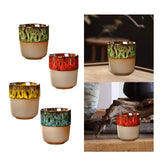 Maxbell Porcelain Tea Cup 150 ml Unique Espresso Mug for Milk Cappuccino Home Office Green