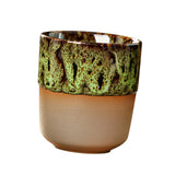 Maxbell Porcelain Tea Cup 150 ml Unique Espresso Mug for Milk Cappuccino Home Office Green