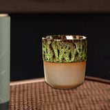 Maxbell Porcelain Tea Cup 150 ml Unique Espresso Mug for Milk Cappuccino Home Office Green
