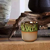 Maxbell Porcelain Tea Cup 150 ml Unique Espresso Mug for Milk Cappuccino Home Office Green