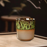 Maxbell Porcelain Tea Cup 150 ml Unique Espresso Mug for Milk Cappuccino Home Office Green
