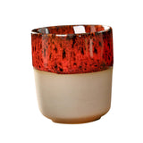 Maxbell Porcelain Tea Cup 150 ml Unique Espresso Mug for Milk Cappuccino Home Office Red