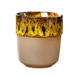 Maxbell Porcelain Tea Cup 150 ml Unique Espresso Mug for Milk Cappuccino Home Office Yellow