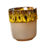 Maxbell Porcelain Tea Cup 150 ml Unique Espresso Mug for Milk Cappuccino Home Office Yellow