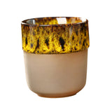 Maxbell Porcelain Tea Cup 150 ml Unique Espresso Mug for Milk Cappuccino Home Office Yellow