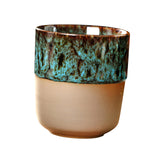 Maxbell Porcelain Tea Cup 150 ml Unique Espresso Mug for Milk Cappuccino Home Office Cyan