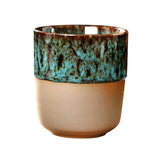 Maxbell Porcelain Tea Cup 150 ml Unique Espresso Mug for Milk Cappuccino Home Office Cyan