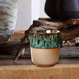 Maxbell Porcelain Tea Cup 150 ml Unique Espresso Mug for Milk Cappuccino Home Office Cyan