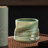 Maxbell Pottery Coffee Cup 200ml Vintage Afternoon Tea Mug Housewarming Gift Tea Cup Green