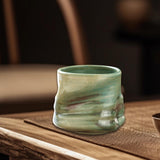 Maxbell Pottery Coffee Cup 200ml Vintage Afternoon Tea Mug Housewarming Gift Tea Cup Green