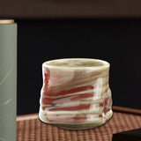 Maxbell Pottery Coffee Cup 200ml Vintage Afternoon Tea Mug Housewarming Gift Tea Cup Red