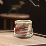 Maxbell Pottery Coffee Cup 200ml Vintage Afternoon Tea Mug Housewarming Gift Tea Cup Red