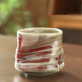 Maxbell Pottery Coffee Cup 200ml Vintage Afternoon Tea Mug Housewarming Gift Tea Cup Red