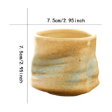 Maxbell Pottery Coffee Cup 200ml Vintage Afternoon Tea Mug Housewarming Gift Tea Cup Yellow