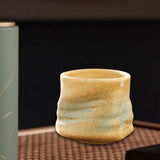 Maxbell Pottery Coffee Cup 200ml Vintage Afternoon Tea Mug Housewarming Gift Tea Cup Yellow