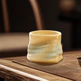 Maxbell Pottery Coffee Cup 200ml Vintage Afternoon Tea Mug Housewarming Gift Tea Cup Yellow