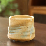 Maxbell Pottery Coffee Cup 200ml Vintage Afternoon Tea Mug Housewarming Gift Tea Cup Yellow