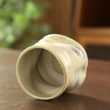 Maxbell Pottery Coffee Cup 200ml Vintage Afternoon Tea Mug Housewarming Gift Tea Cup White