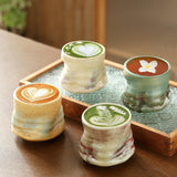 Maxbell Pottery Coffee Cup 200ml Vintage Afternoon Tea Mug Housewarming Gift Tea Cup White