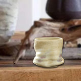 Maxbell Pottery Coffee Cup 200ml Vintage Afternoon Tea Mug Housewarming Gift Tea Cup White