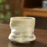 Maxbell Pottery Coffee Cup 200ml Vintage Afternoon Tea Mug Housewarming Gift Tea Cup White