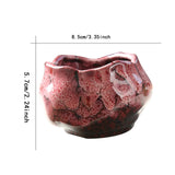 Maxbell 150ml Lotus Shaped Artwork Ceramic Master Cup for Dining Room Office Desktop Pink