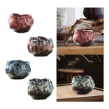 Maxbell 150ml Lotus Shaped Artwork Ceramic Master Cup for Dining Room Office Desktop Pink