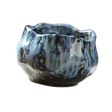 Maxbell 150ml Lotus Shaped Artwork Ceramic Master Cup for Dining Room Office Desktop Blue