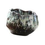 Maxbell 150ml Lotus Shaped Artwork Ceramic Master Cup for Dining Room Office Desktop Green