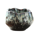 Maxbell 150ml Lotus Shaped Artwork Ceramic Master Cup for Dining Room Office Desktop Green