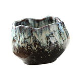 Maxbell 150ml Lotus Shaped Artwork Ceramic Master Cup for Dining Room Office Desktop Green