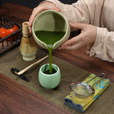 Maxbell Ceramic Matcha Bowl Portable for Mixing Unique Handmade Porcelain Tea Making Matcha Color