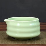 Maxbell Ceramic Matcha Bowl Portable for Mixing Unique Handmade Porcelain Tea Making Green