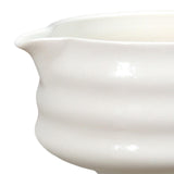 Maxbell Ceramic Matcha Bowl Portable for Mixing Unique Handmade Porcelain Tea Making White