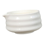 Maxbell Ceramic Matcha Bowl Portable for Mixing Unique Handmade Porcelain Tea Making White