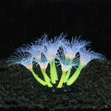 Maxbell Artificial Aquarium Coral Plants Scenery Underwater Ornament Fish Tank Decor Yellow