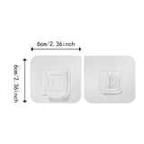 Maxbell Adhesive Hooks Reusable Oilproof Seamless Coat Hooks for Kitchen Door Shower