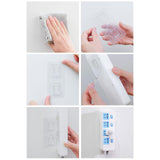 Maxbell Adhesive Hooks Reusable Oilproof Seamless Coat Hooks for Kitchen Door Shower