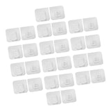 Maxbell Adhesive Hooks Reusable Oilproof Seamless Coat Hooks for Kitchen Door Shower