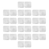 Maxbell Adhesive Hooks Reusable Oilproof Seamless Coat Hooks for Kitchen Door Shower