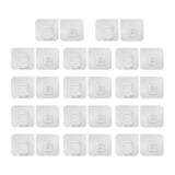 Maxbell Adhesive Hooks Reusable Oilproof Seamless Coat Hooks for Kitchen Door Shower