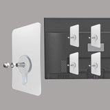 Maxbell 14Pcs Adhesive Hooks Screw Wall Hangers without Nails for Bathroom Door Home