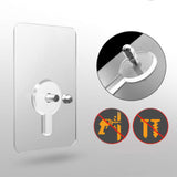 Maxbell 14Pcs Adhesive Hooks Screw Wall Hangers without Nails for Bathroom Door Home