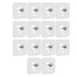 Maxbell 14Pcs Adhesive Hooks Screw Wall Hangers without Nails for Bathroom Door Home