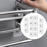 Maxbell 14Pcs Adhesive Hooks Screw Wall Hangers without Nails for Bathroom Door Home