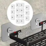 Maxbell 14Pcs Adhesive Hooks Screw Wall Hangers without Nails for Bathroom Door Home