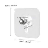 Maxbell 14Pcs Adhesive Hooks Screw Wall Hangers without Nails for Bathroom Door Home