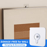 Maxbell 14Pcs Adhesive Hooks Oilproof Waterproof Wall Hangers for Office Door Shower