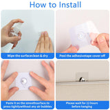 Maxbell 14Pcs Adhesive Hooks Oilproof Waterproof Wall Hangers for Office Door Shower