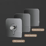 Maxbell 14Pcs Adhesive Hooks Oilproof Waterproof Wall Hangers for Office Door Shower